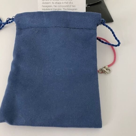 H.Stern Star of David red pink string baby toddler size bracelet NWT - Picture 5 of 12